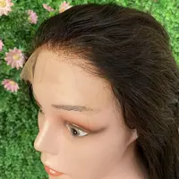 Parrucca di chiusura frontale in pizzo trasparente Remy hair 4x4 5x5 hd con parrucca per capelli umani nave libera