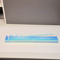 Tuiles de Mahjong en Acrylique Personnalisées OEM ODM, Épaisses, avec Supports Élargis et Poussoirs Magnétiques à Bord Droit