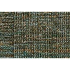 พรมปูพื้นลายปอกระเจาถักมือ |   สีเบจ (โทนสีเขียวอมฟ้า/เขียว) |   ผ้าป่านแท้ 100% |   3500 จีเอสเอ็ม |   มีขนาดที่กำหนดเองให้เลือก - Product Image 4