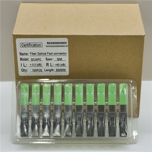 FTTH <b>Drop</b> Cable Pre-Polished Ferrule Field Assembly Connector Fiber Optic Fast Connector SC - Product Image 4