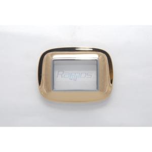 Ensemble de plaques elliptiques HB4803OR Axolute 3P Shiny Gold Nouveau du fabricant BTICINO/LEGRAND - Product Image 1