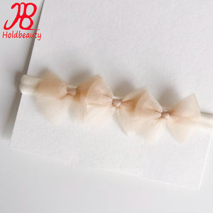 عصابة رأس من التل لراقصة الباليه على شكل زهرة وعصابة رأس للفتيات بجودة عالية على الطراز الأوروبي والأمريكية عصابة شعر من النايلون والتعميد - Product Image 3