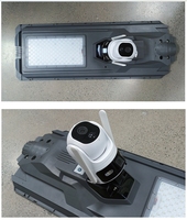 Super Version MJ-SSTHC Lampe Solaire de Rue à Double Caméra 800W 1200W avec Surveillance CCTV 4G WIFI et 2 Objectifs