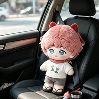 Peluche personnalisée avec oreilles en fourrure, jouet en peluche doux pour cadeau de Noël, décoration intérieure, collection de fans, vente en gros pour revendeurs