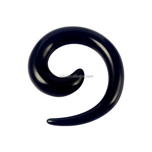 أكريليك ملون حلزوني ثقب الجسم موسع تمديد سدادة الأذن تفتق - Product Image 1