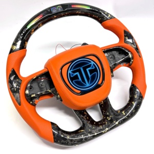 Volant en fibre de carbone forgée pour <span class=keywords><strong>Dodge</strong></span> Charger Challenger Hellcat Charger Durango SRT <span class=keywords><strong>RT</strong></span> GT, accessoires de voiture - Product Image 3