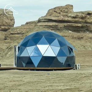 Dôme géodésique transparent pour 1 à 2 personnes, tente, concert ou cinéma ou événement sportif, éco-resort, maison en verre - Product Image 1