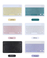 Ultra İnce USB Kablosuz Klavye Mouse Seti 78 Tuşlu Ergonomik Siyah Switch iPad Tabletler Telefonlar Şarj Edilebilir Taşınabilir BT Stokta