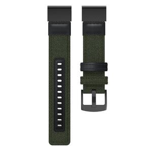 <span class=keywords><strong>Bracelet</strong></span> de remplacement pour montre intelligente <span class=keywords><strong>Garmin</strong></span> <span class=keywords><strong>Fenix</strong></span> 7 6 <span class=keywords><strong>5</strong></span>, cuir véritable + toile, 22 mm, sangle de montre en nylon à fixation rapide - Product Image 5