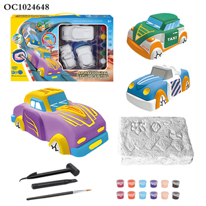 Giocattolo Educativo a Forma di Auto per Bambini, Kit Artistico Fai-da-Te per Dipingere e Decorare in Gesso, OEM - Product Image 5
