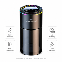 Diffuseur d'arômes et humidificateur de voiture YUEHANGTC avec projection étoilée, atomisation nano, démarrage/arrêt automatique, pour plantes