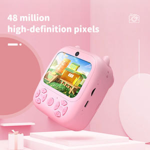 Nouveau D8S mignon impression caméra 2.4 pouces IPS <span class=keywords><strong>écran</strong></span> amusant grosse tête autocollants HD Photo vidéo pour enfants cadeau venu <span class=keywords><strong>Puzzle</strong></span> appareil photo instantané - Product Image 6