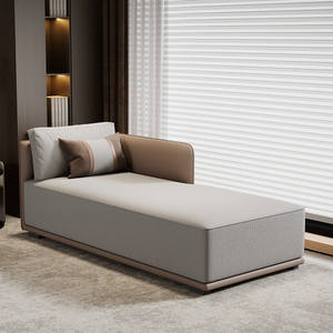 Sofá cama moderno minimalista de tela de lino y algodón convertible para sala de estar y dormitorio - Product Image 4