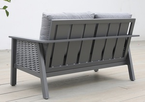 Muebles de Jardín de Lujo, Conjunto de Asientos de Aluminio y Ratán, para Exteriores, <span class=keywords><strong>Terraza</strong></span>, Balcón, Patio Trasero - Product Image 3