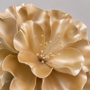 Escultura <span class=keywords><strong>Gigante</strong></span> de Flor de Espuma EVA Dorada Hecha a Mano, Decoración para Bodas, Navidad, Fondo para Eventos en Centros Comerciales, Exhibición en Escaparates, Venta al Por Mayor - Product Image 2