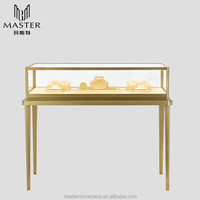 Vitrine de présentation de bijoux MASTER en verre élégant pour colliers, boucles d'oreilles, bagues, bracelets, chaînes de cheville, bijoux en or et en platine