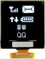 Módulo de Pantalla PMOLED de 1.5 Pulgadas 128x128, Pantalla Cuadrada, Controlador SH1107, Interfaz SPI/I2C de 4 Hilos, Monocromática Blanca, Controlador Inteligente