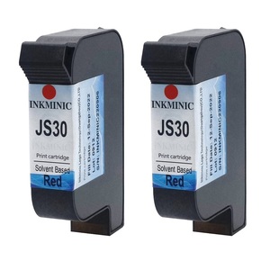 Cartucho de Tinta Roja a Base de Solvente JS30 de Buena Calidad con Chip para Impresora de Inyección de Tinta Térmica Meenjet Mxpro Mxplus Serie Mx TIJ - Product Image 3