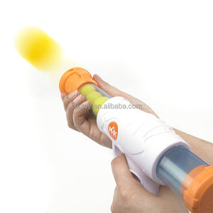 Çocuklar güç çekim hedef oyun 2 oyuncu seti köpük topu popper hava tabancası hedef ile ayakta - Product Image 5