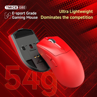 Souris de jeu sans fil ultralégère personnalisée pour l'e-sport, 54g, taux de polling 1K, 12000 DPI, en promotion