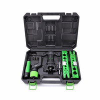 Kit d'outils de débosselage manuel à commande par perceuse, en alliage d'aluminium, avec écarteur de tubes excentrique à cliquet pour la maintenance des systèmes CVC et de réfrigération
