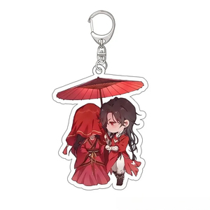 Porte-clés Anime <span class=keywords><strong>Tian</strong></span> <span class=keywords><strong>Guan</strong></span> <span class=keywords><strong>Ci</strong></span> <span class=keywords><strong>Fu</strong></span> Hua Cheng Xie Lian, Pendentif de sac Cosplay, Jouets de dessin animé, Porte-clés de voiture pour couple - Product Image 2