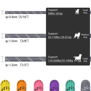 Correa de Nailon para Perro al por Mayor, Estilo Simple y Moderno, Cuerda Suave y Duradera, Correa Reflectante para Perro - Product Image 6