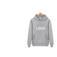 Sweat-shirts à capuche unisexes en coton 100% de haute qualité, 250 grammes, style décontracté ample, couleur unie, logo personnalisé en gros