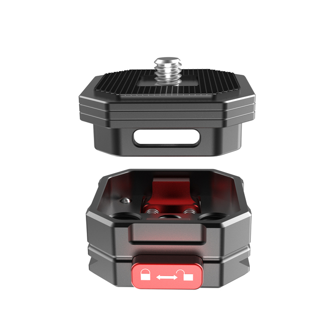 Quick Release Plate Kit Plate Camera Mount Adapter with 1/4 Inch Screw for DSLR/Cameras/Tripod/Monopod/Slider/Stabilizer