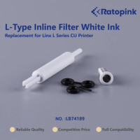 Filtre en ligne de type L Ratopink LB74189 pour encre blanche, remplacement pour imprimante CIJ Linx série L