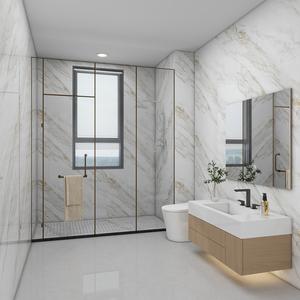 Azulejos <span class=keywords><strong>de</strong></span> mármol autoadhesivos <span class=keywords><strong>de</strong></span> PVC impermeables y resistentes al desgaste, pegatina <span class=keywords><strong>de</strong></span> pared, fácil instalación, decoración <span class=keywords><strong>de</strong></span> dormitorio - Product Image 3