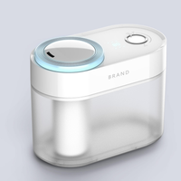 GEMEO 4L Digital Lcd Stainless Steel Big Tank Household Mist Maker Fogger Ultrasonic Air Humidifier With Waterproof
