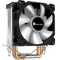 Refroidisseur de processeur Jonsbo CR-1200 en aluminium avec caloduc pour sockets LGA1700, 1200, 115x, AM4, ventilateur RGB et roulement à bille