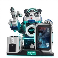 Juegos de Conducción Hyperspace, Consola de Videojuegos Panda Trooper, Videojuego VR, Funciona con Monedas, Control Inalámbrico, UE/EE. UU., 1 Año