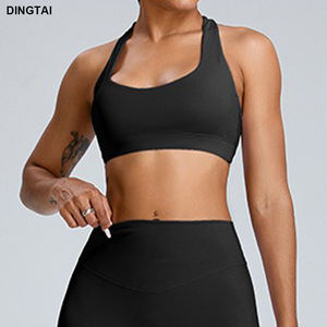 Blauer Heißer Sexy Sport-BH Modischer Fitness-Sport-BH Süßer Mädchen-Yoga-Sport-BH - Product Image 4