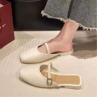 Nouvelles Chaussures Plates Souples et Tendance pour Femmes, Style Coréen, Légères et Polyvalentes, à Bout Fermé, Idéales pour l'Été et l'Extérieur, Confortables