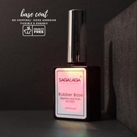 Base Coat Gel Transparent 15ml pour Manucure Gel avec Forte Adhérence, Soak Off, Marque Privée, Fourniture pour Salons de Manucure OEM