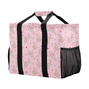 Bolsa de Moda Rosa con Flores, Gran Capacidad, Bolsillo de Malla, Plegable, de Alta Calidad - Product Image 2