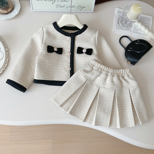 Nouvel <span class=keywords><strong>ensemble</strong></span> de vêtements décontractés 2 pièces pour filles de 5 ans, collection automne-hiver, motif dessin animé, vêtements pour enfants tendance - Product Image 1