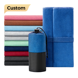 Serviette de voyage en microfibre à séchage rapide LD Custom Design avec sac de rangement, légère et absorbante, pour la plage, le camping et les sports - Product Image 1