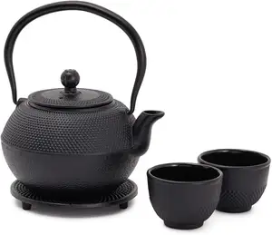 Đúc sắt ấm trà, Nhật Bản tetsubin Tea Pot với Infuser cho lá lỏng lẻo và túi trà, trà ấm đun nước tráng men nội thất