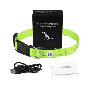 <span class=keywords><strong>Collar</strong></span> de seguridad nocturna para perro, resistente al agua, recargable por USB, Led intermitente, de nailon - Product Image 6