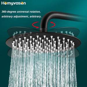 Ensemble de douche combiné complet en laiton noir moderne australien standard robinet en or pommeau de salle de bain colonne de douche ensemble de robinet - Product Image 5