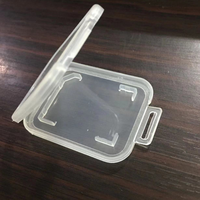 Boîtier pour cartes mémoire Boîtes transparentes pour cartes mémoire SD Emballage de vente au détail en plastique Boîtes de rangement pour cartes TF