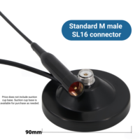 Antenne souple verticale à gain élevé GT-5200 433 MHz, 435 mm, montage à vis, antenne de voiture pour connecteur de type N, émetteur-récepteur radio bidirectionnel