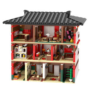 Demon Slayer Building <span class=keywords><strong>Kimetsu</strong></span> <span class=keywords><strong>No</strong></span> <span class=keywords><strong>Yaiba</strong></span>: Yuukaku-hen MOC MOOXI MOC1039 Película DIY Niños Niño Niñas Juguetes Bloques de construcción Ladrillos - Product Image 3