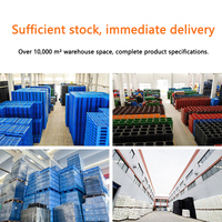 Palette en plastique recyclable Grid Nine Feet HDPE pour applications de stockage frigorifique