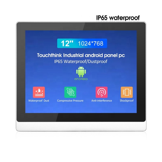 10 12 15 17 19 21 Inch Android All in One PC 2000nits Ip65 Lcd Industrial Pc Rs485 Rs232 Touch Screen Industrial Panel Pc
