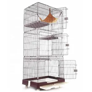 3 слоя кошачья клетка из металлической проволоки кошачий домик для домашних животных для продажи YD192