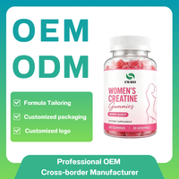 Gommes de créatine pour femmes, emballage individuel scellé, goût agréable, adaptées à la plupart des femmes adultes, compatibles avec les régimes alimentaires